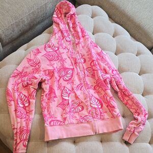 Lilly Pulitzer Pink and Cream Hoodie